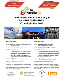 Programa Presentación Vuelta España/Espainiako Itzuliaren egitaraua.
